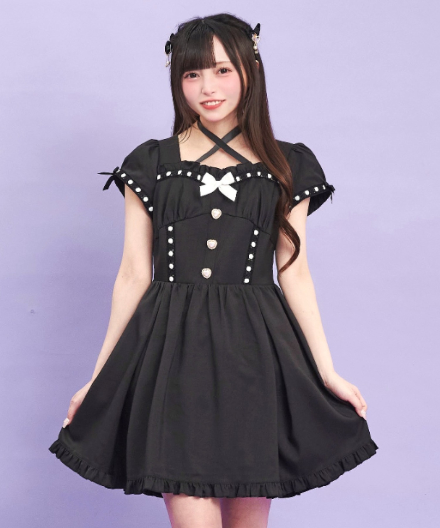 シークレットハニー Secret Honey ハシゴレースリボンワンピース