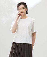 J.PRESS LADIES/【洗える】スパンコール Ｔシャツ/508190102