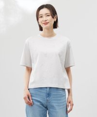 J.PRESS LADIES/【洗える】スパンコール Ｔシャツ/508190102