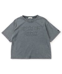 ALGY/ピグメント風アップリケロゴT/507892547