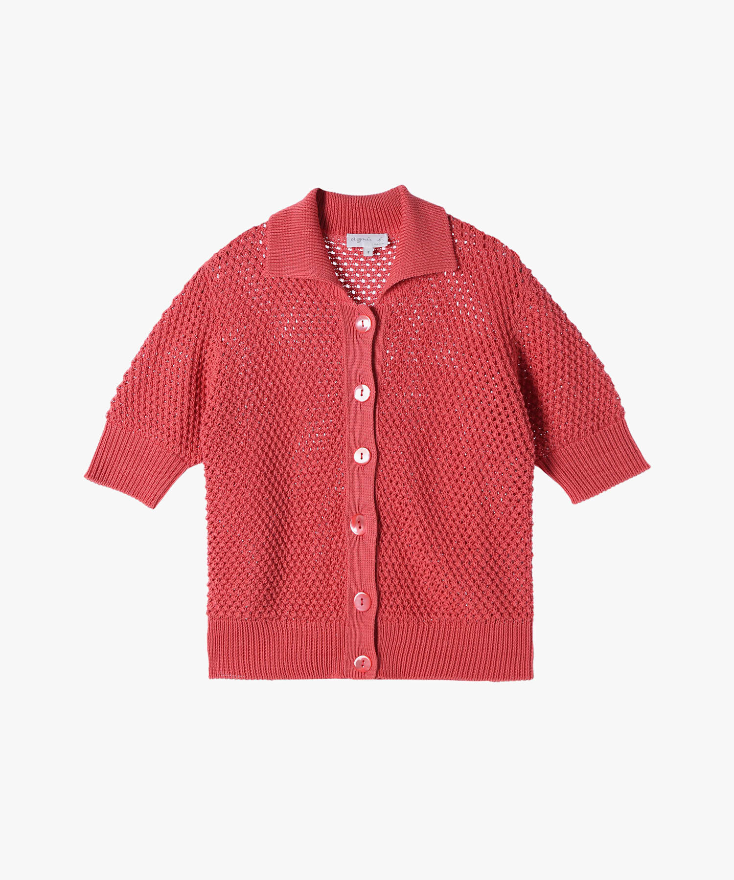 アニエスベー　Agnes.bカーディガン　ゴートスエード M001 CARDIGAN カーディガンプレッション ｜agnès b. FEMME