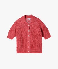 agnes b. FEMME/コットン 半袖 ニットカーディガン "Stella"/508140234