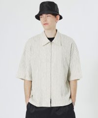LOVELESS　MENS/ペタルムヨーリューストライプジップアップシャツ/508148225
