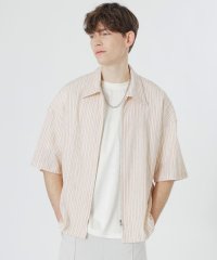 LOVELESS　MENS/ペタルムヨーリューストライプジップアップシャツ/508148225
