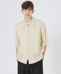 LOVELESS　MENS/ペタルムヨーリューストライプジップアップシャツ/508148225