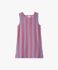 agnes b. GIRLS/キッズ ストライプ コットン スクエアネック ノースリーブワンピース/508159301