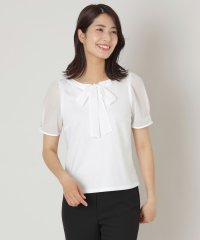 TO BE CHIC/リボンネック スリーブコンビカットソー/508162618