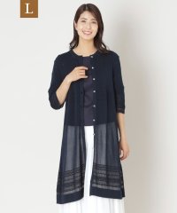 TO BE CHIC(L SIZE)/【L】透かし編み ロングカーディガン/508162632