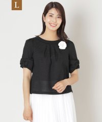 TO BE CHIC(L SIZE)/【L】ウェーブローン スリーブリボンブラウス/508162645