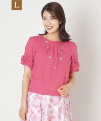 TO BE CHIC(L SIZE)/【L】ウェーブローン スリーブリボンブラウス/508162645