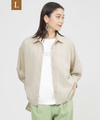 エヴェックス バイ クリツィア　Lサイズ/【L】【接触冷感】【UV対策】【ウォッシャブル】リネンライクタンブラーショートブラウス/508166778