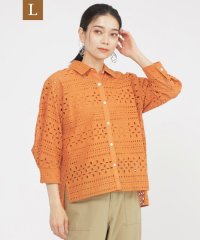 エヴェックス バイ クリツィア　Lサイズ/【L】【カタログ掲載品】【ウォッシャブル】タイルエンブロイダリーブラウス/508166780