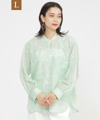 エヴェックス バイ クリツィア　Lサイズ/【L】【1枚できまる】【カタログ掲載品】【ウォッシャブル】クラフトパンサーシアーコンビブラウス/508166782