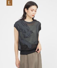 エヴェックス バイ クリツィア　Lサイズ/【L】【カタログ掲載品】【ウォッシャブル】パンサージャカードメッシュニット/508166787