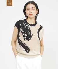 エヴェックス バイ クリツィア　Lサイズ/【L】【カタログ掲載品】【ウォッシャブル】パンサージャカードメッシュニット/508166787