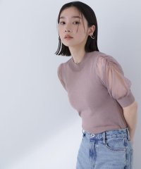 NATURAL BEAUTY BASIC/シアースリットスリーブニット/508167666