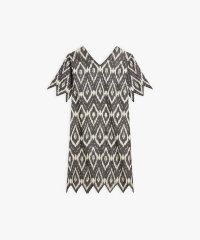 agnes b. FEMME/イカット プリント コットン 半袖 ワンピース /508176324