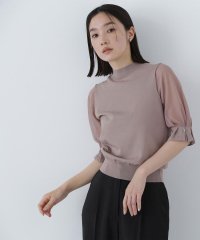 NATURAL BEAUTY BASIC/リングチェーンシアースリーブニット/508177066