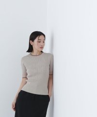 NATURAL BEAUTY BASIC/バイカラーラメシアーニット/508177068