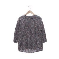 BRODIAEA/ブローディア BRODIAEA ペイズリーボタニカル柄コットンブラウス7分袖/508184365