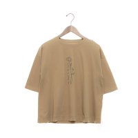 EGLANTINE/エグランティーヌ EGLANTINE バイオスムースフラワープリント5分袖Tシャツ/508184373