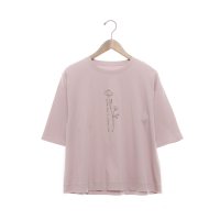 EGLANTINE/エグランティーヌ EGLANTINE バイオスムースフラワープリント5分袖Tシャツ/508184373