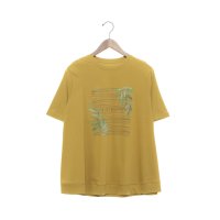 EGLANTINE/エグランティーヌ EGLANTINE バイオスムース プリント箔ロゴ半袖Tシャツ/508184374