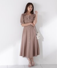 PROPORTION BODY DRESSING/フロント釦スクエアネックワンピース/508186977