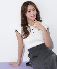 JILL by JILL STUART/フリル袖ポロニット/508186983