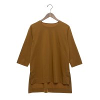 BRODIAEA/ブローディア BRODIAEA 無地七分袖チュニックカットソー/508187327