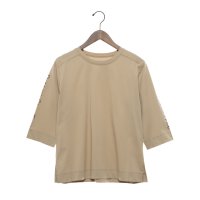 BRODIAEA/ブローディア BRODIAEA マルチシルケット袖ロゴ5分袖カットソー/508187349