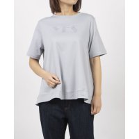 BRODIAEA/ブローディア BRODIAEA PREMIUMスムース YESスパンコール刺繍半袖Tシャツ/508187364