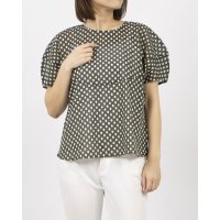 BRODIAEA/ブローディア BRODIAEA リップル立体加工 ドット柄プルオーバー/508187373
