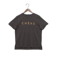 EGLANTINE/エグランティーヌ EGLANTINE ローズペトール加工 CHEREパイルロゴ半袖Tシャツ/508187380