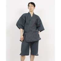 COMME CA MEN/コムサメン COMME CA MEN コムサメン ストライプ×無地柄 甚平/508187501