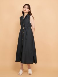 QUEENS COURT/クイーンズコート QUEENS COURT リネンライクシャンブレージレワンピース≪手洗い可能≫/508190068