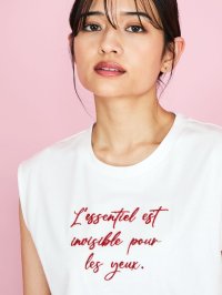 QUEENS COURT/クイーンズコート QUEENS COURT 3DフロッキーノースリTシャツ≪洗濯機で洗える≫/508190070