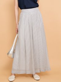 QUEENS COURT/クイーンズコート QUEENS COURT シアーコードストライププリーツパンツ≪セットアップ対応/手洗い可能≫/508190072