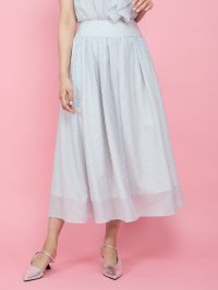QUEENS COURT/クイーンズコート QUEENS COURT シアーストライプスカート≪セットアップ対応/手洗い可能≫/508190073