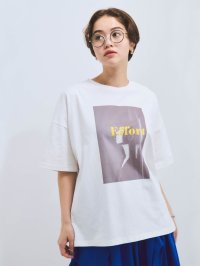 VICKY/ビッキー VICKY 配色フォトプリントTシャツ≪手洗い可能≫/508190079