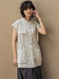 MAYSON GREY/メイソングレイ MAYSON GREY コットンリネンワークジレ≪手洗い可能≫/508190662