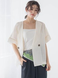 Droite Lautreamont/ドロワット ロートレアモン Droite lautreamont ペーパーリネンジャケット≪手洗い可能≫/508190670