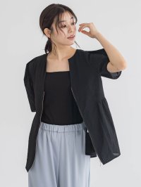 Droite Lautreamont/ドロワット ロートレアモン Droite lautreamont カラミタンブラーZIPブラウス≪手洗い可能≫/508190672