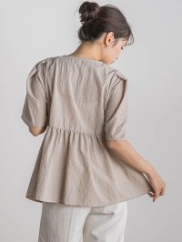 Droite Lautreamont/ドロワット ロートレアモン Droite lautreamont カラミタンブラーZIPブラウス≪手洗い可能≫/508190672