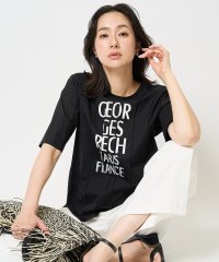 GEORGES RECH/ピンタックロゴカットソー/508191432