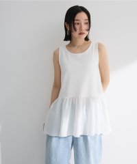 Green Parks/グリーン パークス Green Parks 裾フリルタンクトップ/508191503