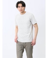 TAKA-Q/タカキュー TAKA－Q メッシュ かすれプリント クルーネック半袖Tシャツ/508191598