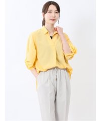m.f.editorial/エムエフエディトリアル m.f.editorial 袖タックかぶり スキッパーシャツチュニック/508191608