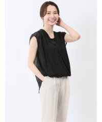 m.f.editorial/エムエフエディトリアル m.f.editorial 楊柳二重 ノースリ プルオーバーブラウス/508191609