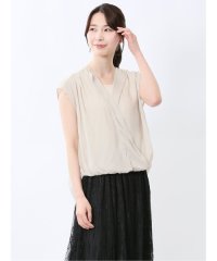 m.f.editorial/楊柳二重 ノースリ プルオーバーブラウス/508191609